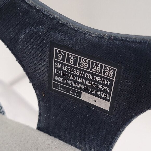 Skechers Womens 9 Navy Strappy Sandals Open Toe Comfortable Casual Summer - Picture 4 of 10